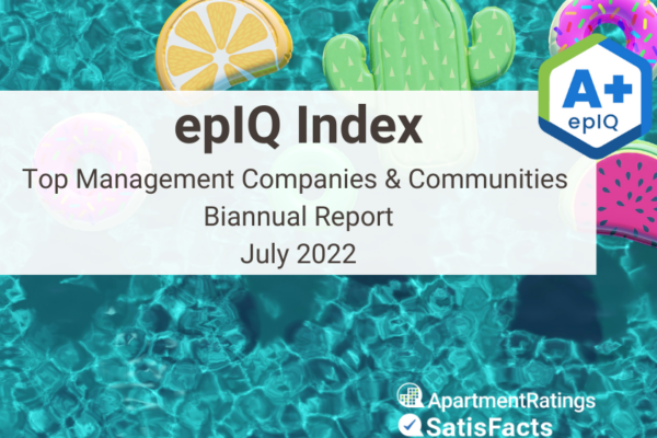 pool with colorful fruit an ddonut floats plus epIQ Index biannual report overlay