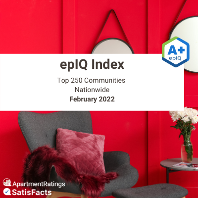 red wall with gray chair and white flowers with epiq index label