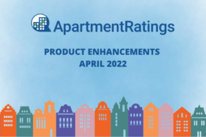 apartmentratings logo with blue sky background and colorful buildings