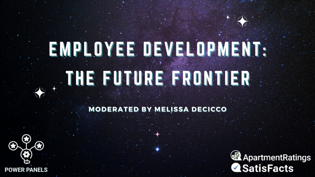 employee development the future frontier with space and stars background
