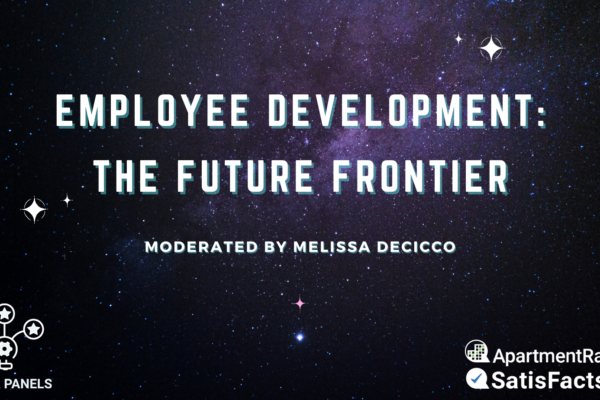 employee development the future frontier with space and stars background