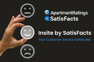 Insite by Satisfacts, your customer service safety net with black background
